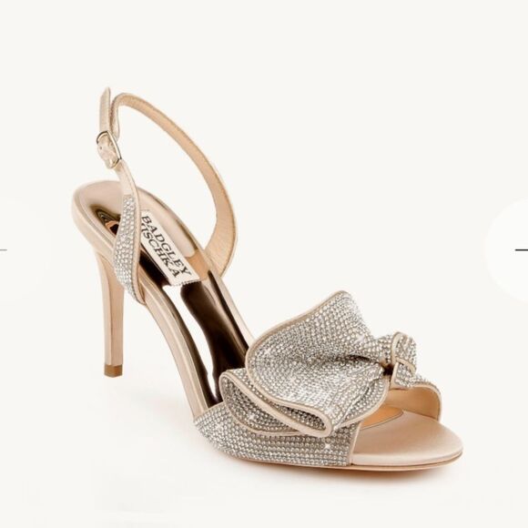 Badgley Mischka Shoes - Badgley Mischka Gold Strappy Heels